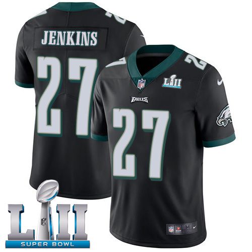 Men Philadelphia Eagles #27 Jenkins Black Limited 2018 Super Bowl NFL Jerseys->->NFL Jersey
